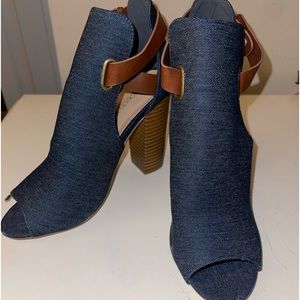 Denim Booties